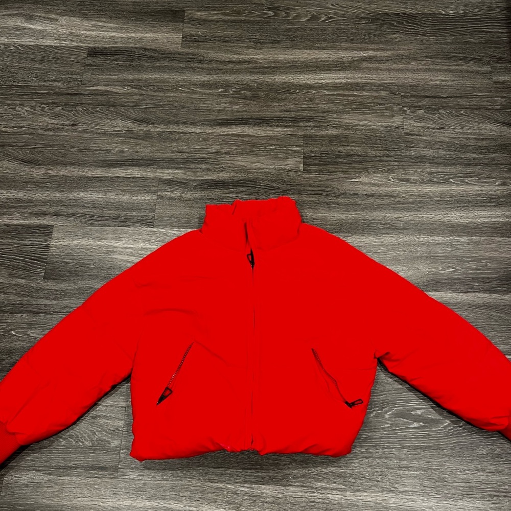 Princess Polly Red Puffer Jacket